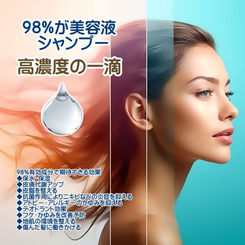 98％が美容液シャンプー
